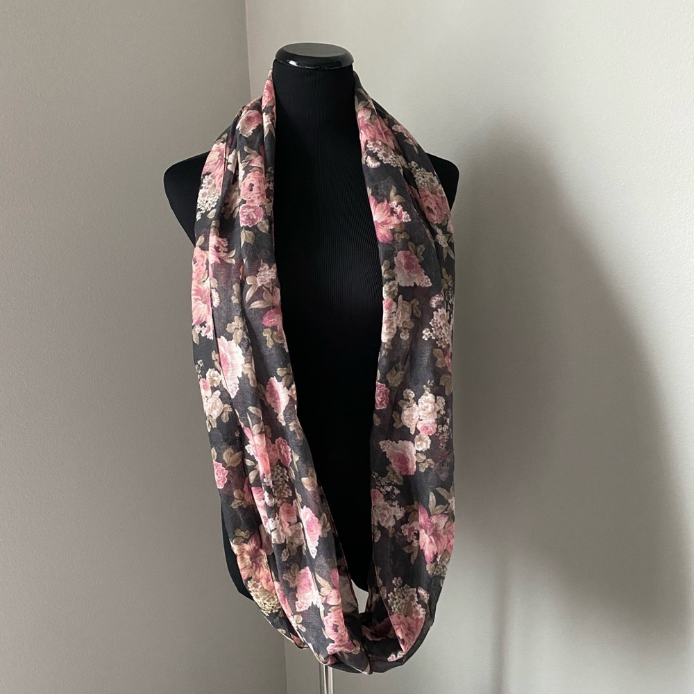 Floral Infinity Scarf - Picture 4 of 4